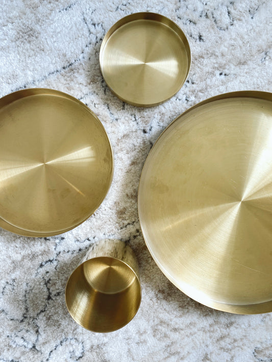 (DISPLAY SAMPLE) Brass Tray Large