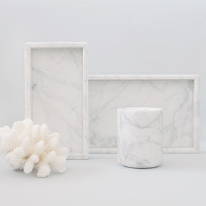 White Round Marble Cylinder