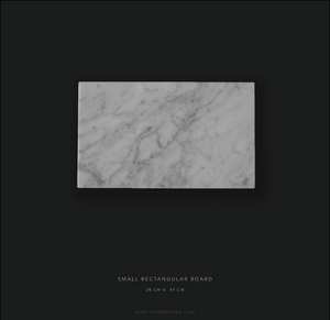 (DISPLAY SAMPLE) White Rectangular Marble Board(New Small)