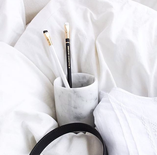 White Round Marble Cylinder