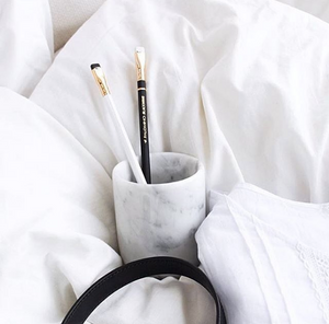 White Round Marble Cylinder