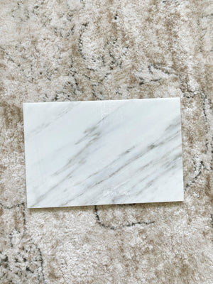 (DISPLAY SAMPLE) White Rectangular Marble Board(New Small)