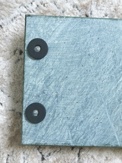 Green Rectangular Tray with Handles