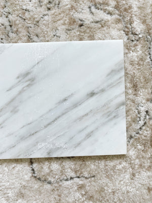(DISPLAY SAMPLE) White Rectangular Marble Board(New Small)