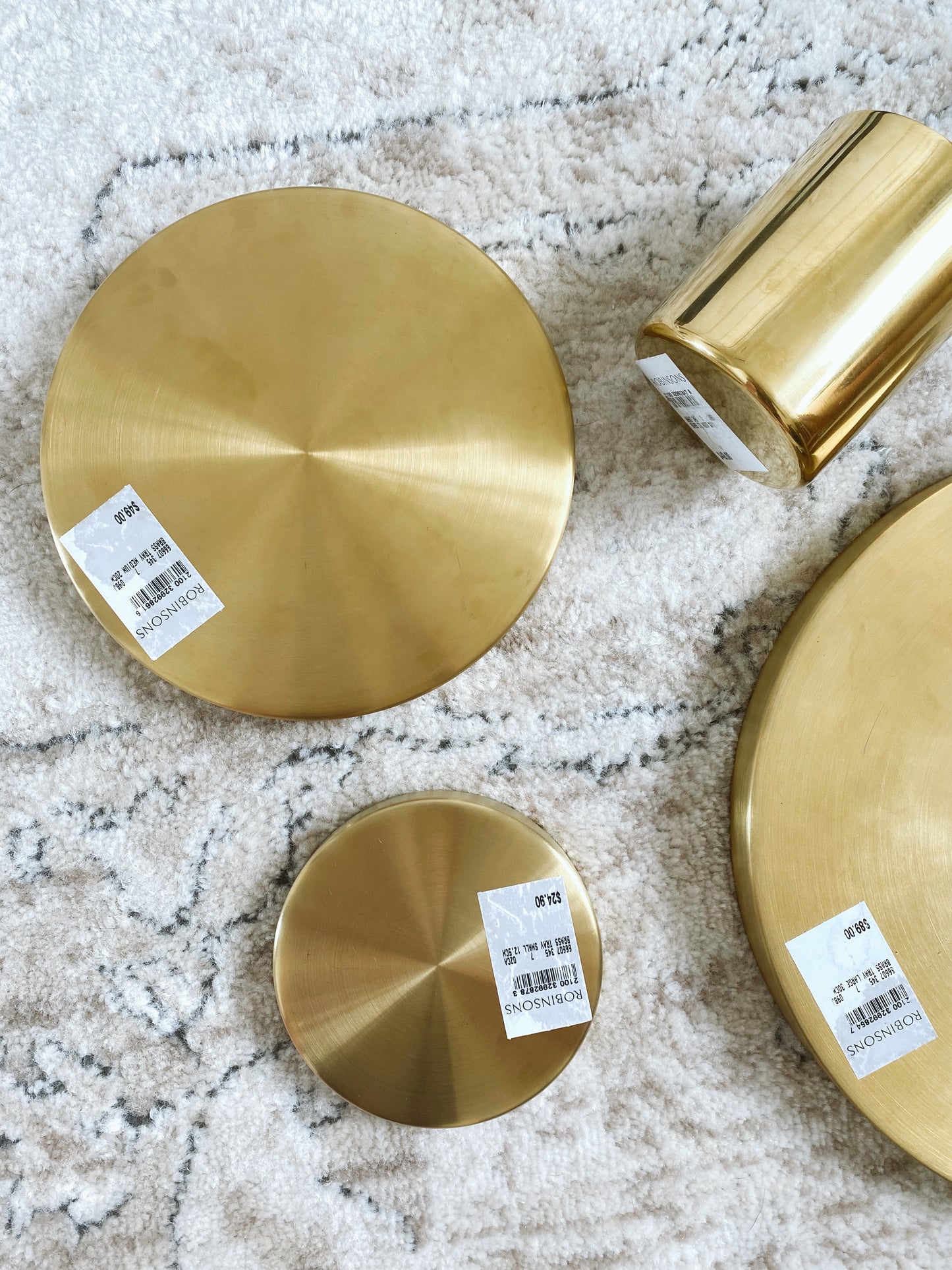 (DISPLAY SAMPLE) Brass Tray Large